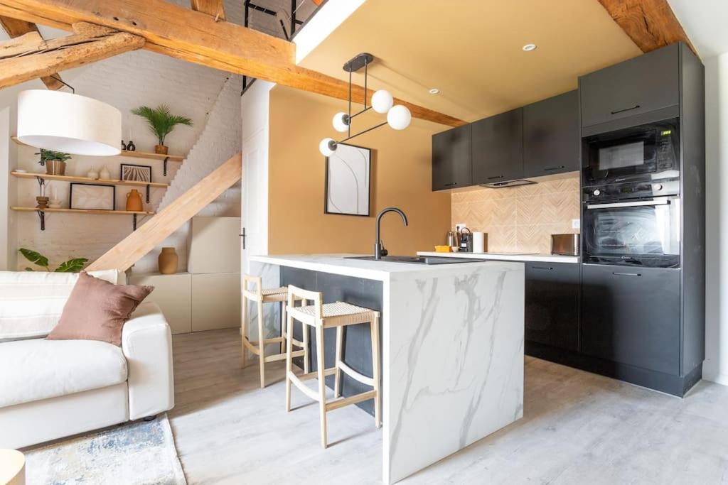 Апартаменты Le Cosy - Loft Sublime Plein Centre De Дуэ Экстерьер фото